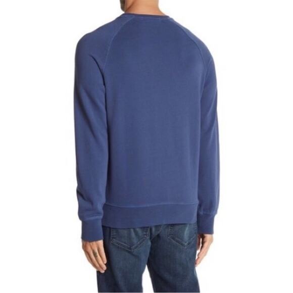 NWOT Men’s Slate & Stone Blue Crew Neck Washed Pullover Sweatshirt – Med - Picture 2 of 8